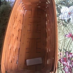 Longaberger Bread Basket + protector lining 2001